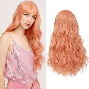 Bangs Long Straight Colored Wigs